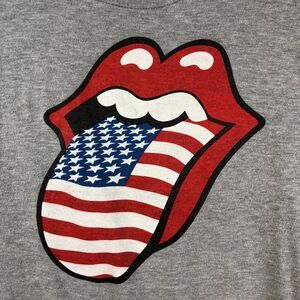 Rolling Stones Zip Code Tour Graphic Mens Concert T-Shirt Juniors Large Grey USA